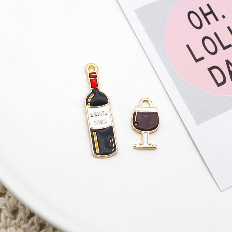 1pair Botella De Vino De Personalidad Pendientes De Caída 1pair Botella De Vino De Personalidad Pendientes De Caída