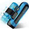 2025 New Automatic Male Masturbator Interchangeable Pocket Pussy Blowjob Vibrator with 6 Types of Piston and 5 Speed Modes Adult Sex Toys