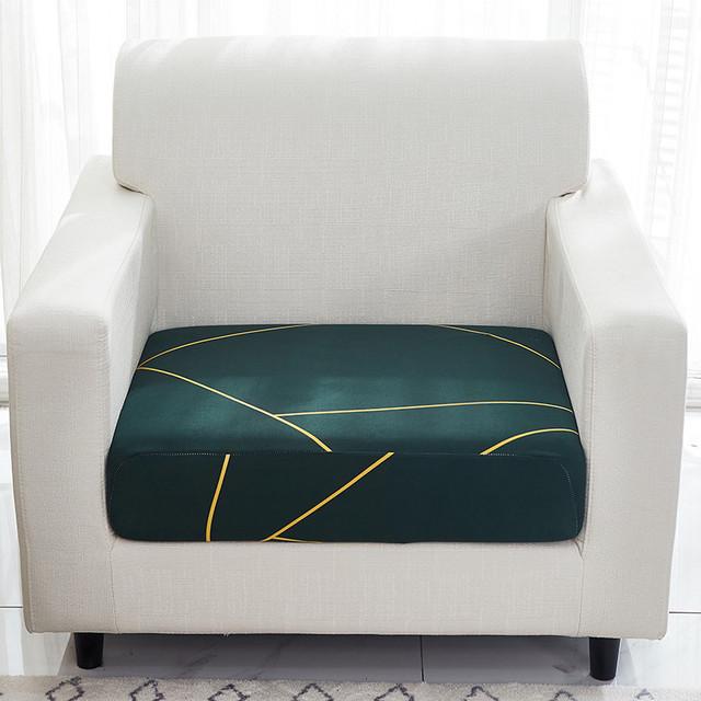 

Printed Elastic Couch Seat Cushion Cover Chair Cover Pets Young Students Furniture Protector Machine Washable Removable Slipcover 1 2 3 4 Seat 1PC Normal Size-1