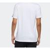 Adidas T Shirts Men's White Crew Neck Moderate Straight Fit FM6259
