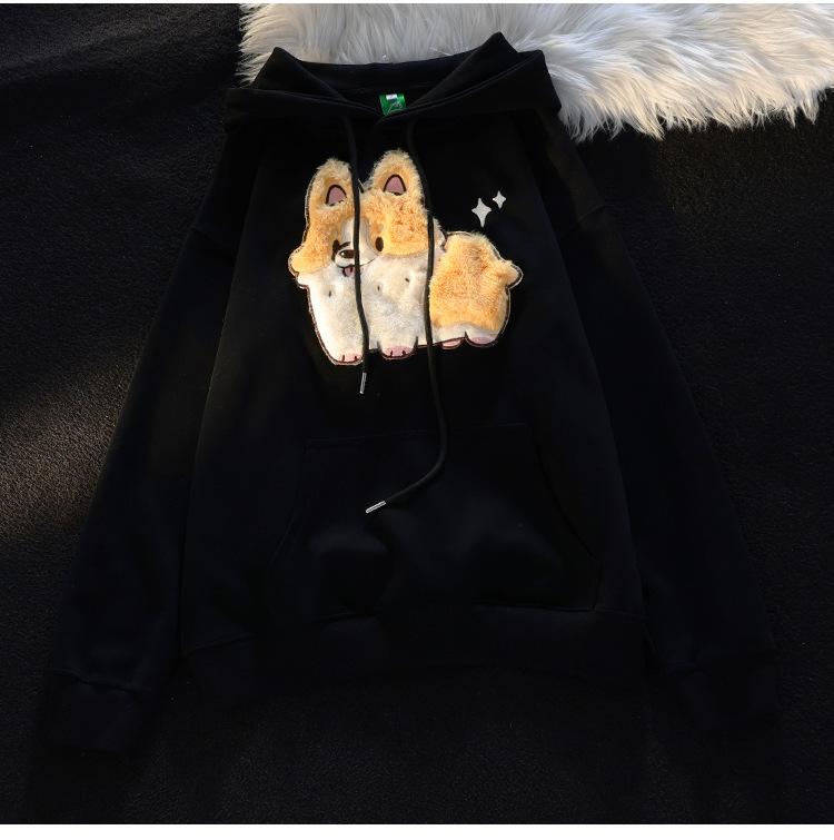 Ladies Fashion Casual Long Sleeve Round Neck Hoodie Pullover Top With  Pockets