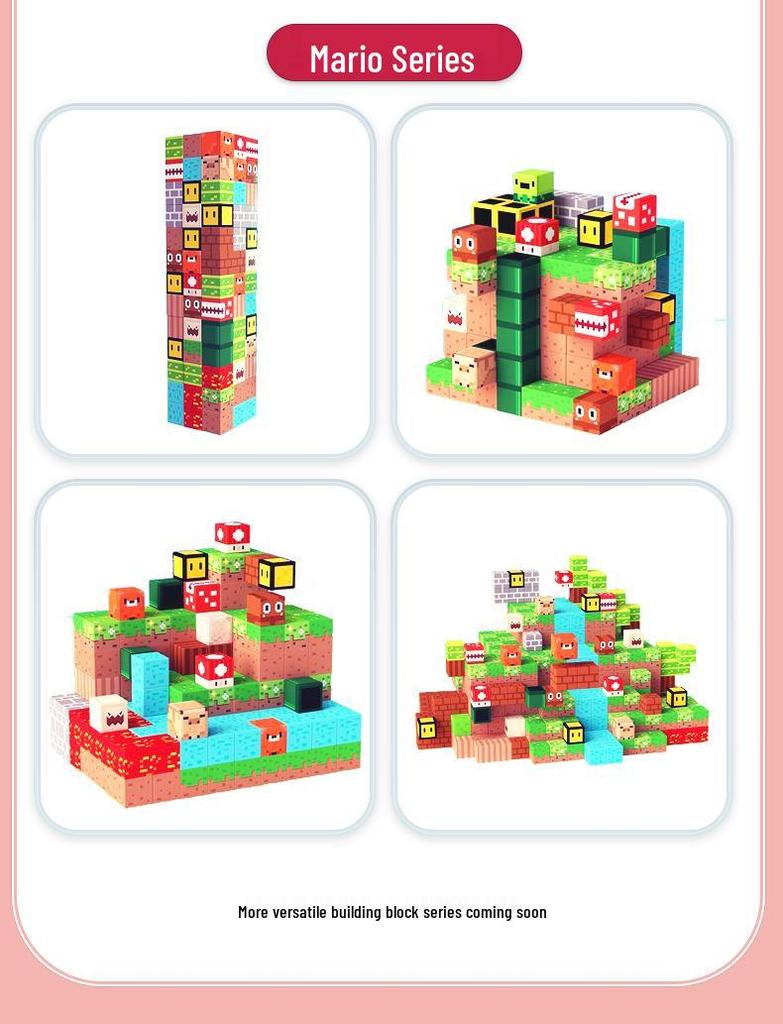 Magnetic Building Blocks & Mini Scene Game Set for Kids – Educational Toy Gifts