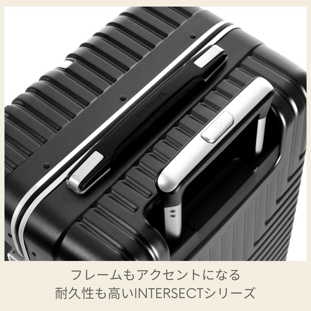 Suitcase Intersect Spinner FR allowed Warranty included 34L 55 cm Black [Samsonite] 55/20 Carry-on 3.3kg