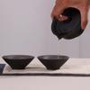 Japanese Ceramic Travel Tea Set | Portable Kung Fu Teaware | 1 Teapot & 2 Cups | Office & Gaiwan Style