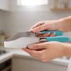 Modern Stainless Steel Triangle Cake Transfer Tool For Bakery And Home Use