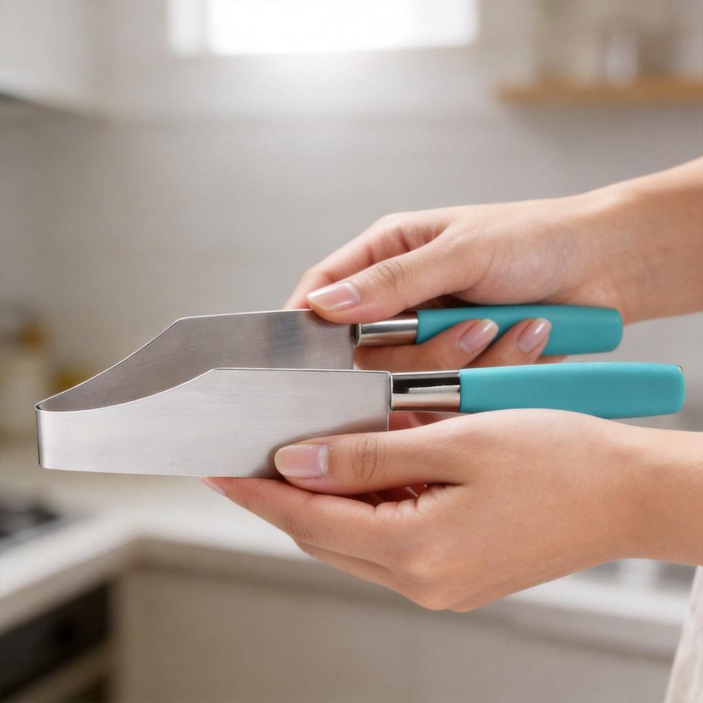 Modern Stainless Steel Triangle Cake Transfer Tool For Bakery And Home Use