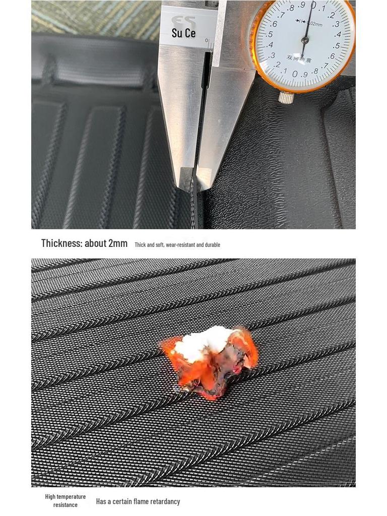 Hyundai KONA TPE 3D Waterproof Trunk Mat with High Edges