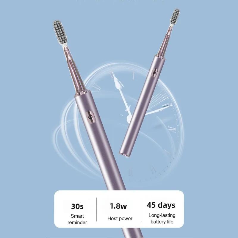 Elektrische Zahnbürste Weiche Borsten Mental Dünne Bürste Körper Speziell für Frauen Reine Weisheit Wasserdicht Erwachsener Zahnreiniger für Geschenke