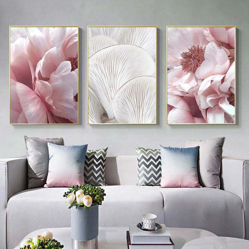 Nordic Scandinavian Decoration Botanical Poster Mushroom Flower Canvas Print Wall Art Painting Decorative Picture Home Decor