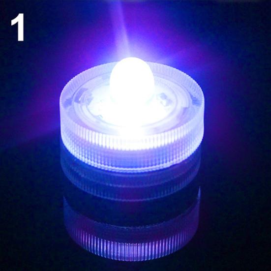 12Pcs Submersible Waterproof Wedding Tea Candle Lamp Battery Operated LED Lights