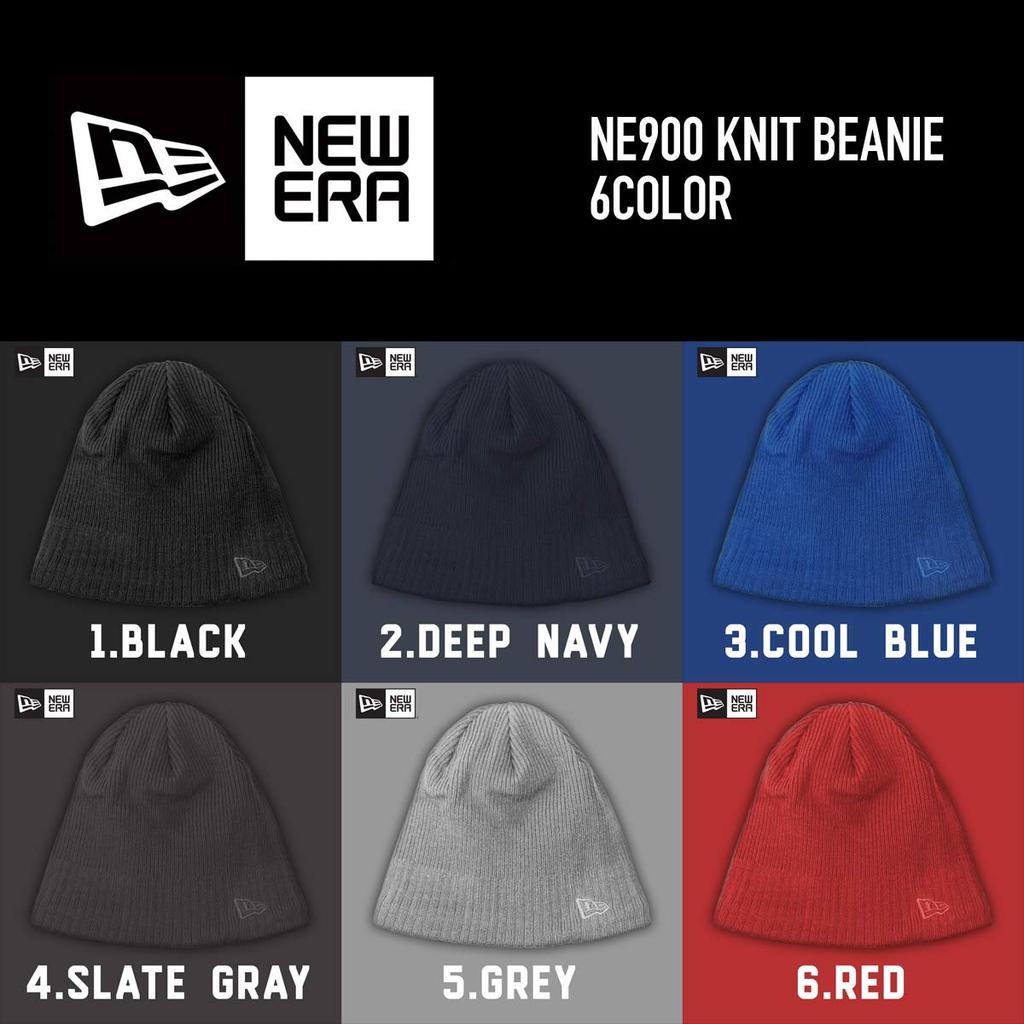 New Era Knit Cap with Flag and Navy Blue Logo, Men's Women's, [Used]