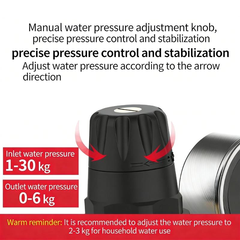 Adjustable RVs Water Pressure Reducer Valves For Long Lasting Performances Professional Copper Pressure Regulator Valves
