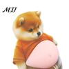 Anti-collision Sticker 1 Pair 3D Belly Dog Anxiety Stress Relief Elastic Tummy Cartoon Puppy Decal Fat Animal
