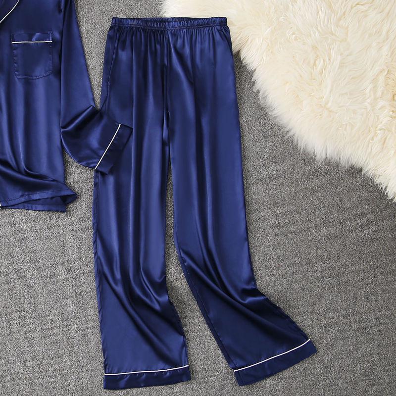 

Men s Loose Plus Size Silk Pajama Pants - Spring, Summer, Autumn L (110-128 jin)