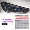 2Pcs Creative Trendy Taillight Stickers Car Rear Light DIY Decorative Sticker Universal Auto Honeycomb Sticker Decor Accessories