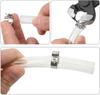 42PCS Single Ear Stainless Steel Car Hydraulic Hose Clamps O-Clips Pipe Fuel Air Pipe Clamp with Pliers Tool