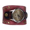 Leather Bracelet Watch Vintage Rivets Casual Fashionable Leather Quartz Watch for Men Women