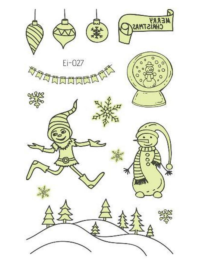 Ricalon Glow-in-the-Dark Waterproof Christmas Temporary Tattoos for Kids