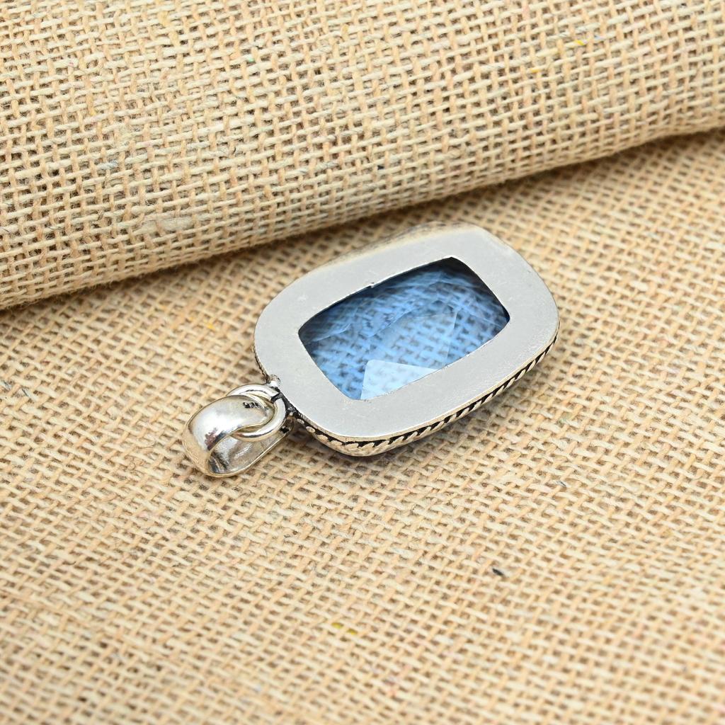 Tanzanite 925 Sterling Silver Jewelry Dainty Gemstone Handmade Pendant Gift For Mom