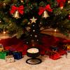 Metal Christmas Tree Candlestick Small Tree Shaped Candle Holder Holiday Tabletop Centerpiece for Home Shelf Fireplace Decor