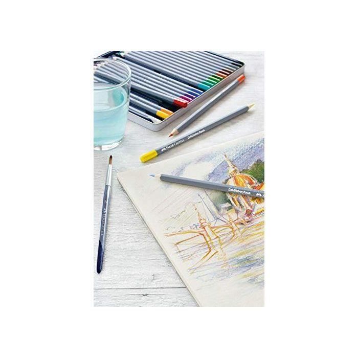 Faber-castell goldfaber aqua 114616 boîte de 38 crayons aquarelle avec accessoires multicolore