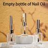 15Ml Nail Polish Bottle Empty With Lid Brush Cosmetic Containers Nail Glass Bottles With Brush Gold And Silver Lid