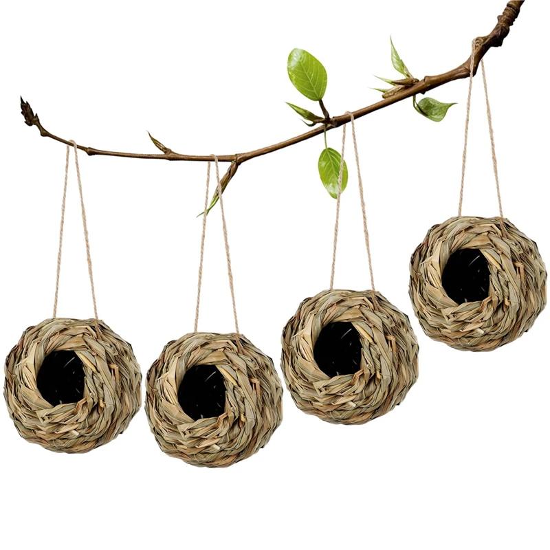Fashion Natural Handmade Straw Bird Nest Pigeon House Parrot Warm Pet Bedroom Courtyard Small Animal Cages
