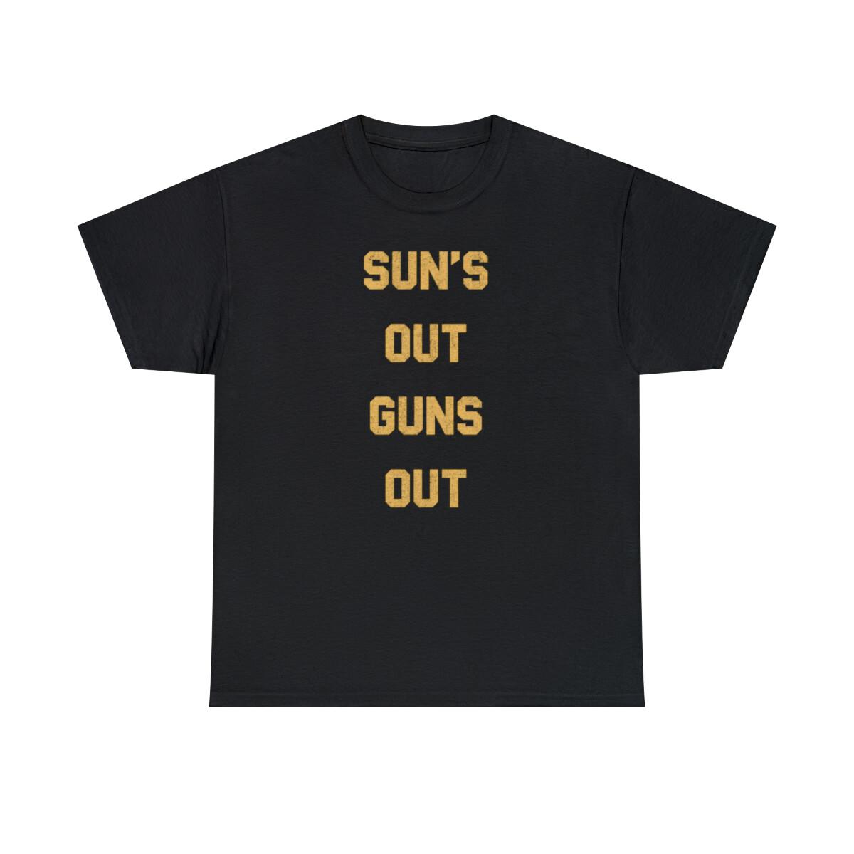 Suns Out Guns Out Retro Graphic T-Shirt, Sizes S-5XL S