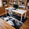 1pc Wolf Eyes Themed Rug for Home Decor, Non-slip Office Carpet, Chair Mat, Outdoor Mat, Christmas and Halloween Gifts-0731078
