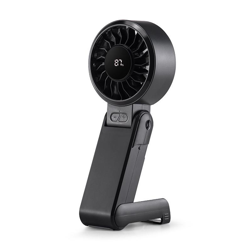 

Rechargeable Portable Mini Handheld & Stand Fan with Digital Display - Outdoor High-Speed Essential New Foldable Fan