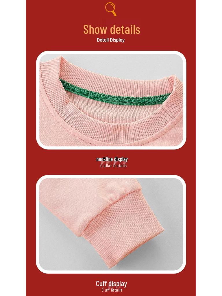 Children's Cartoon Print Long-Sleeve Sweatshirt for Autumn/Winter