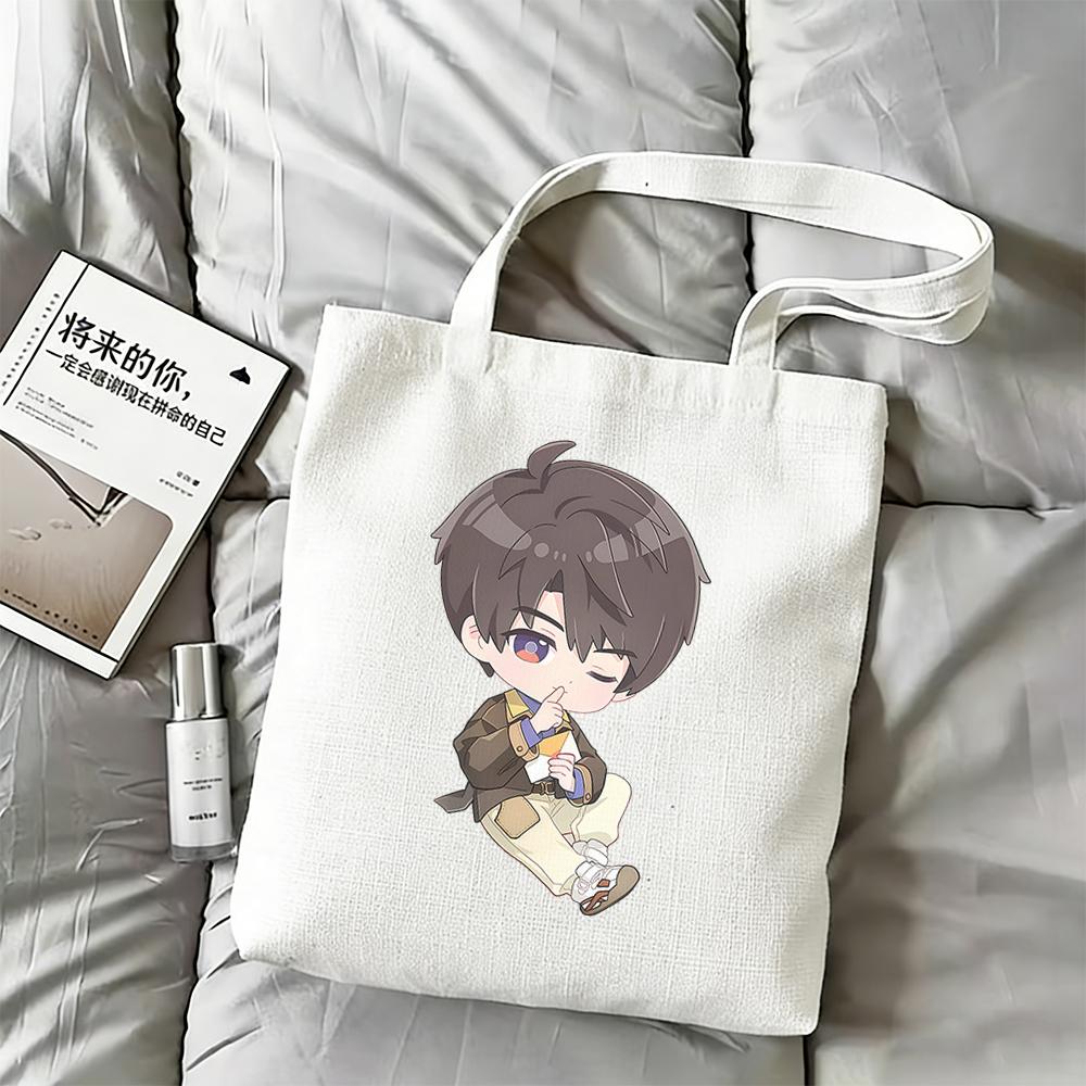 Love and Deepspace Cute Love Letter Anime Canvas Bag Sylus Rafayel Zayne Xavier Caleb 35x40CM Storage Bag Cartoon Handbag 2026