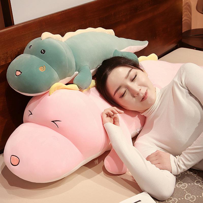 Dinosaur Plush Leg-Clamping Pillow - Large Size Bedtime Toy