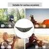 Rede de Amaca de Nylon Portátil Leve: Impermeável, Quente e Perfeito para Acampamento e Viagem ao Ar Livre Individual ou Duplo