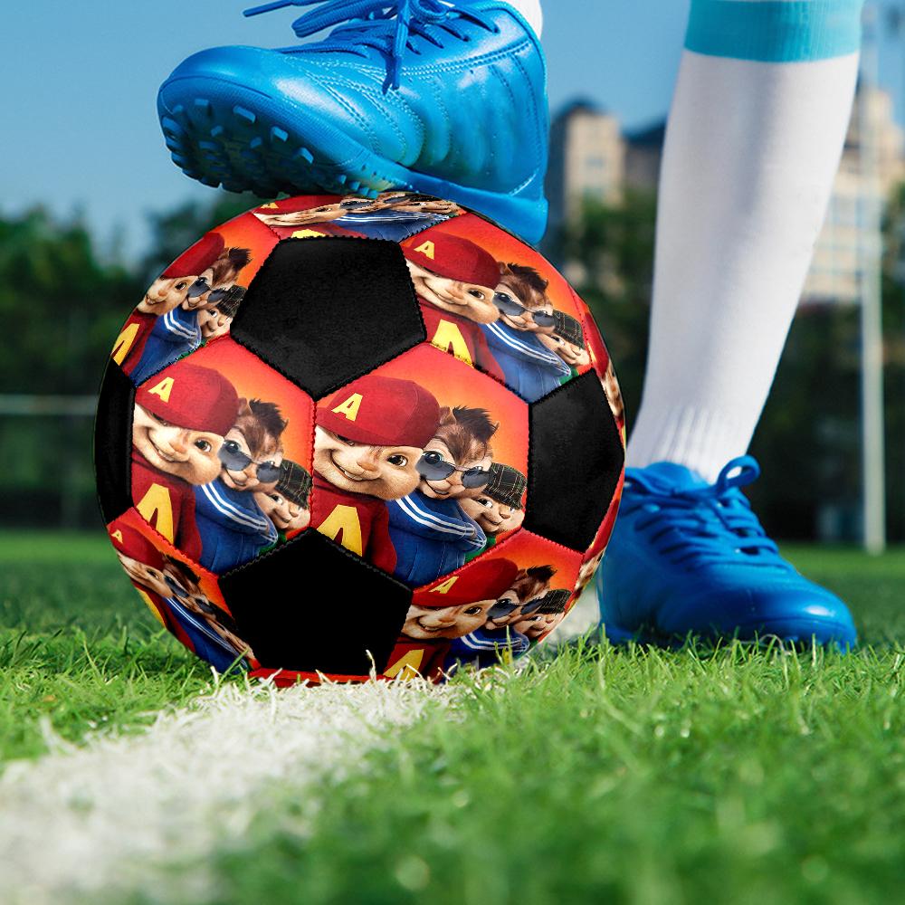 Ballon de football Alvin et les Chipmunks Taille 5, Convient pour les matchs en intérieur et en extérieur, un cadeau adapté à tous.