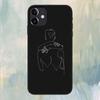 Minimalist Line Sexy Abstract Phone Case for iPhone 13 11 12 Pro Max mini 7 8 6 Plus XR X XS se phone Cover