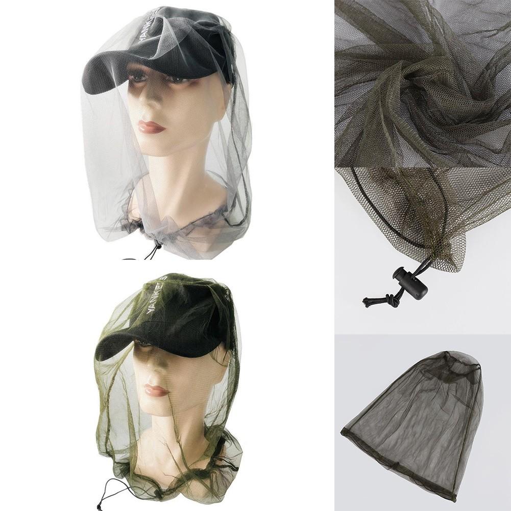 Protect Face and Neck from Annoying Bugs Mesh Head Net for Campers