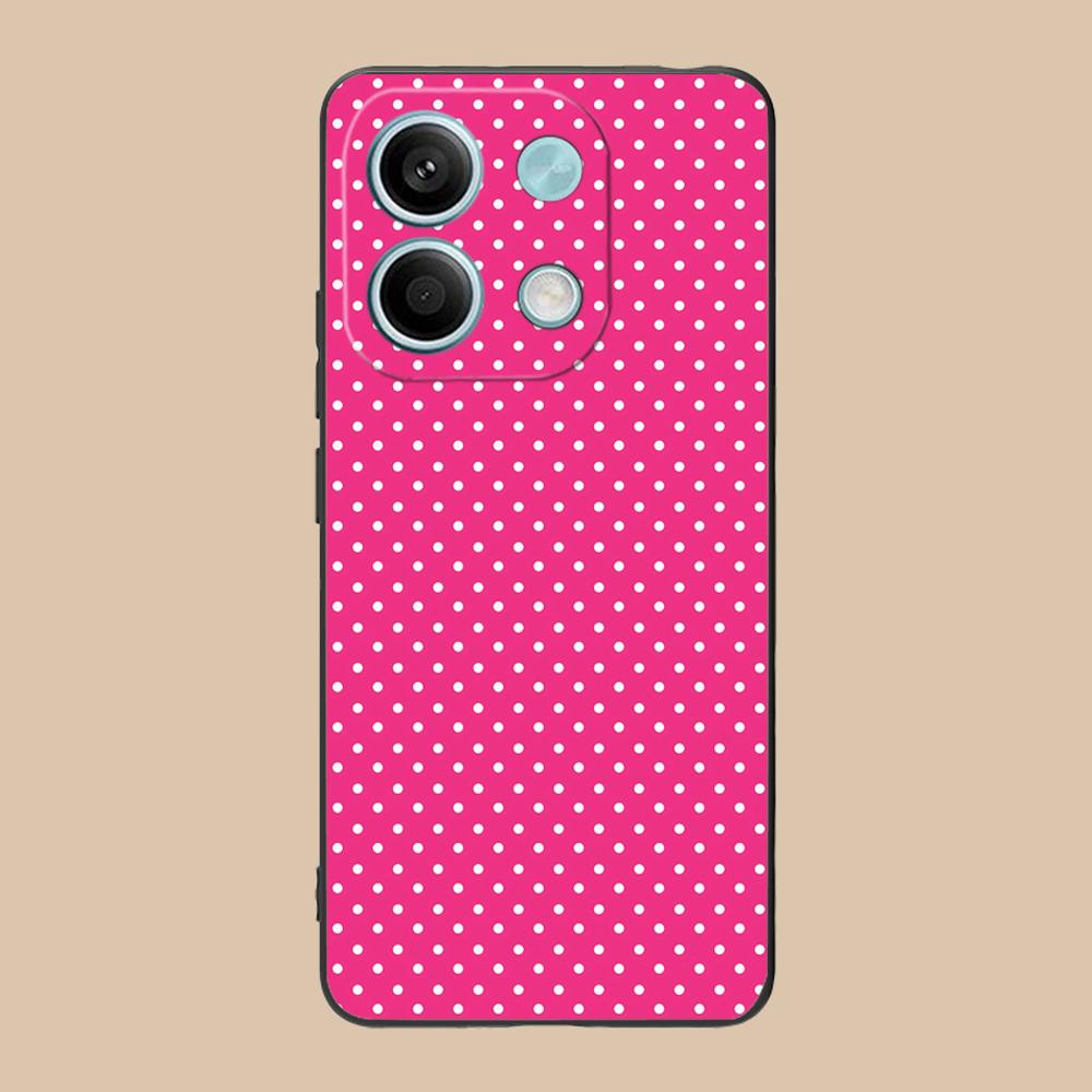Pink Point Heart Mobile Phone Case for POCO F7 F6 F5 F4 F3 F2 Pro GT C75 C71 C65 C61 C40 Pro Ultra Colorful Printing Cover Cover