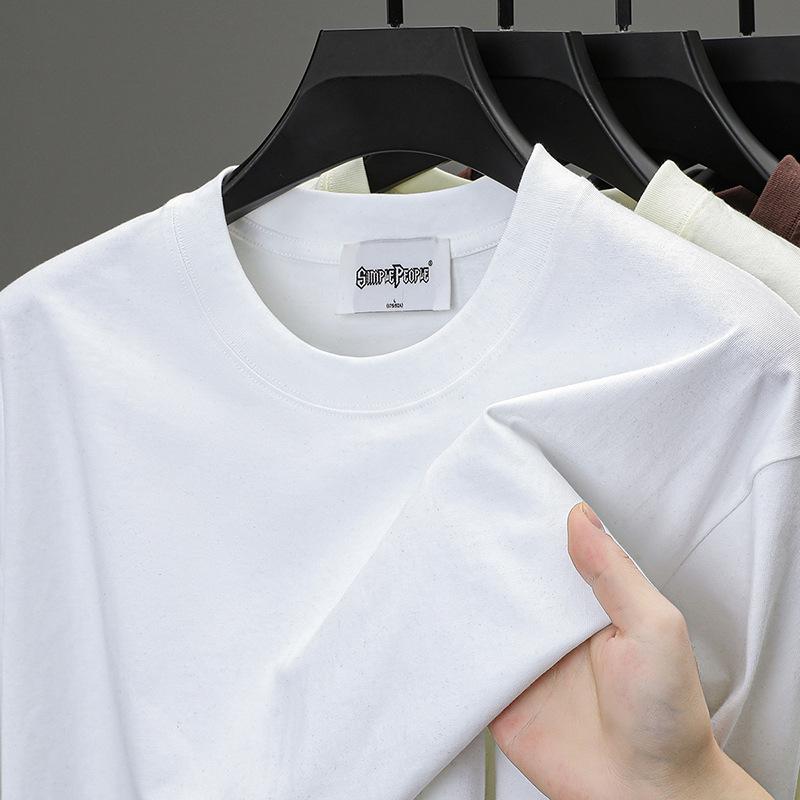 Polo Tişört, Düz Renk Kısa Kollu Bisiklet Yaka Üst Alttan Giyilen Tişört