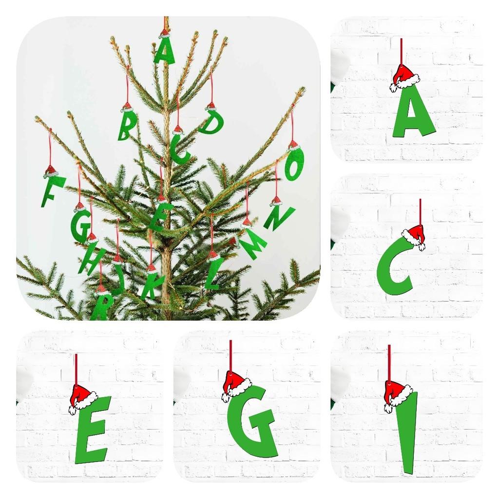 Ideas 26 Christmas Letter Ornament Pendant Christmas Tree Home Gifts Partys