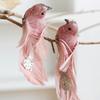 1/2pcs Foam Indoor & Outdoor Use Christmas Tree Ornaments Glitter Artificial Birds Colorful Clip-On with Feathers Christmas Birds