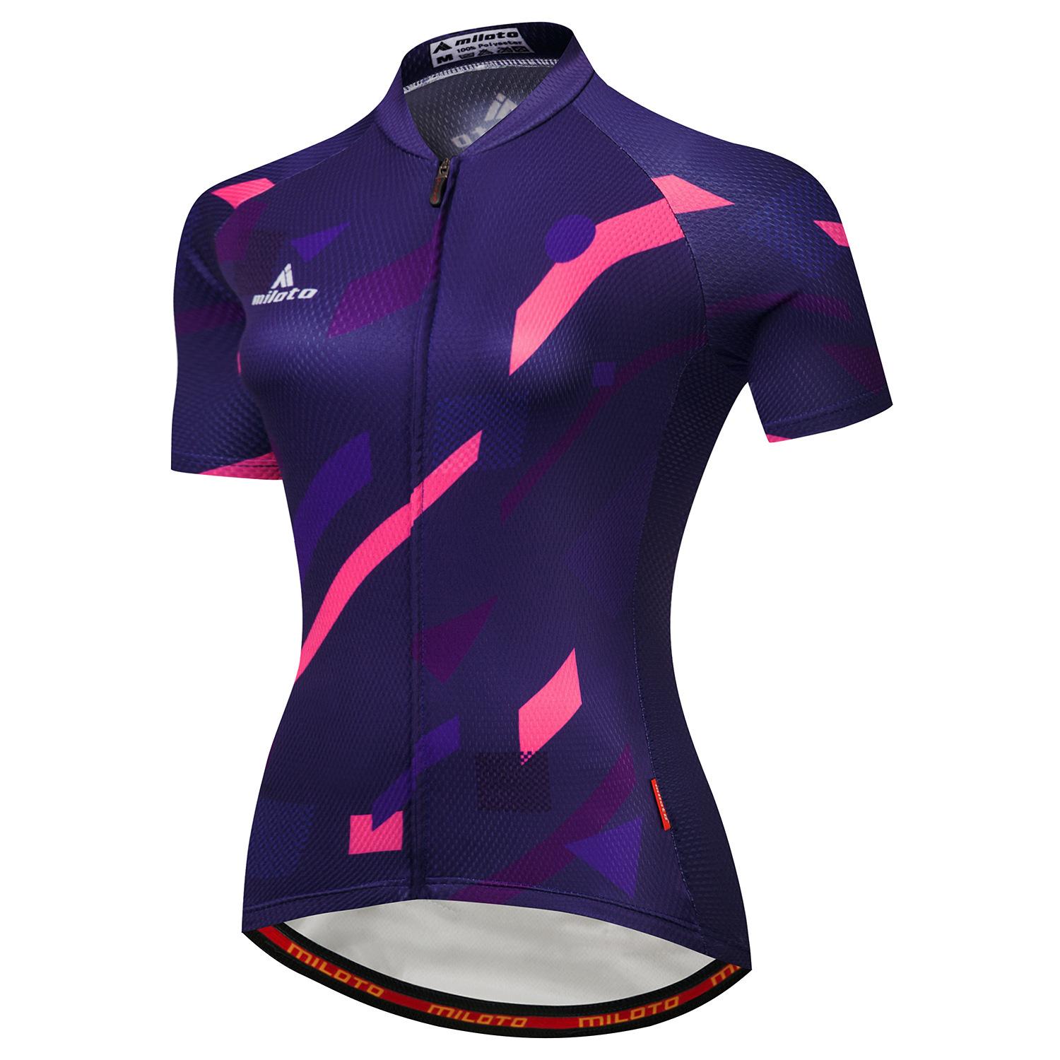 

2026 Summer Breathable Cycling Suit Outdoor Cycling Suit Women s Cycling Suit Short Sleeve Top XS