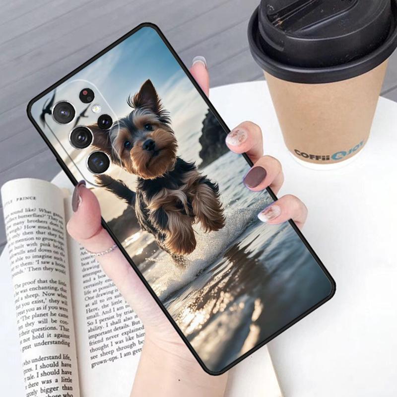

Yorkie Yorkshire Terrier Dog Puppy phone case Cover For Samsung Galaxy S24 S25 Ultra S21 S22 S10E Note 10 Plus Note 20 FE S23 Note10 Pro(Plus)