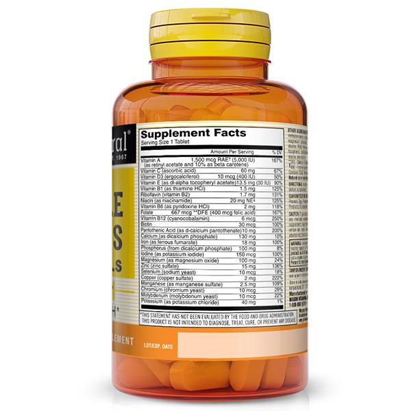 Multivitaminer och mineraler, dagliga multipla vitaminer med mineraler, Mason Natural 60 tabs (36529054)