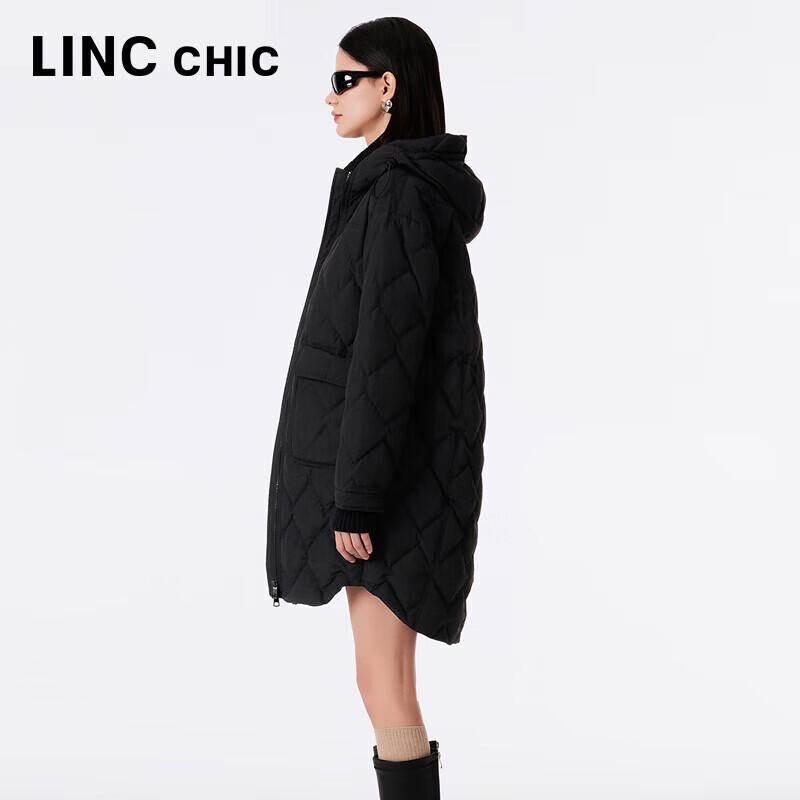 JINYUJIE Women's Hooded Mid-Length Lightweight Down Jacket