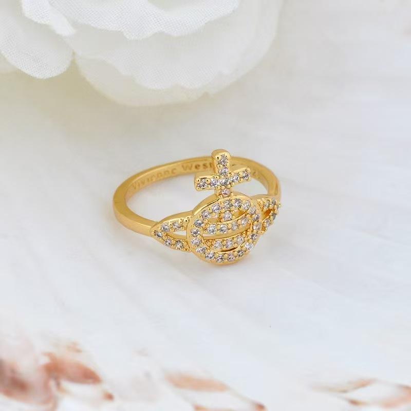 Empress Dowager Cixi Smiling Saturn Ring – Unique Women s Fashion Design, In Stock Size 7