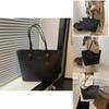 Stylish Black Tote Bag For Women With Large Capacity And Vintage Design Perfect For Daily Commuting