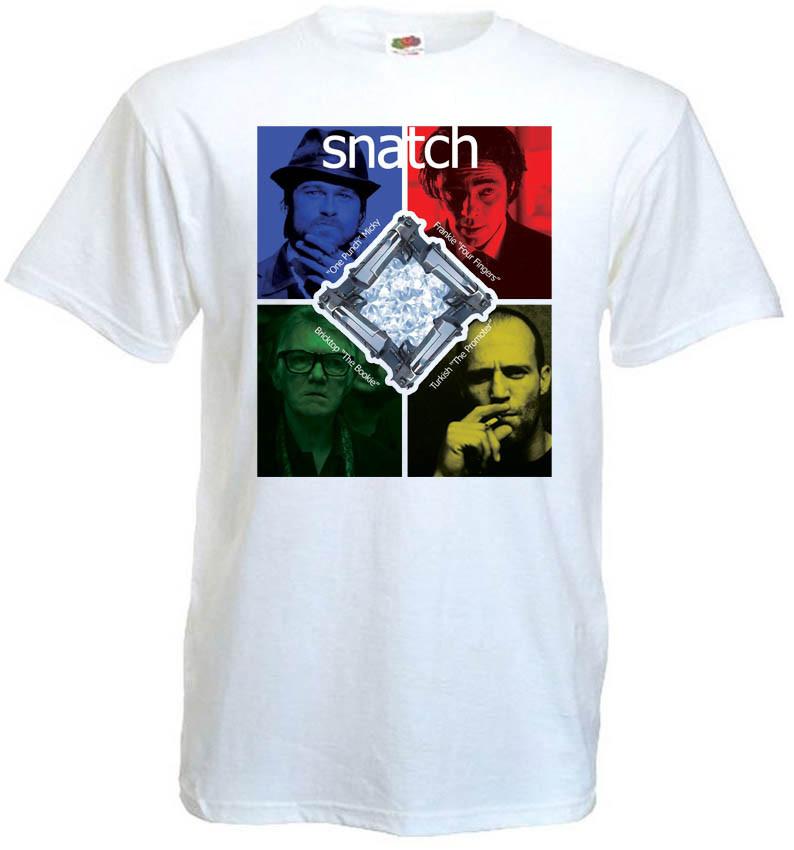 26 SNATCH v4 T shirt movie poster white all sizes S-5XL. Unisex T-Shirt M
