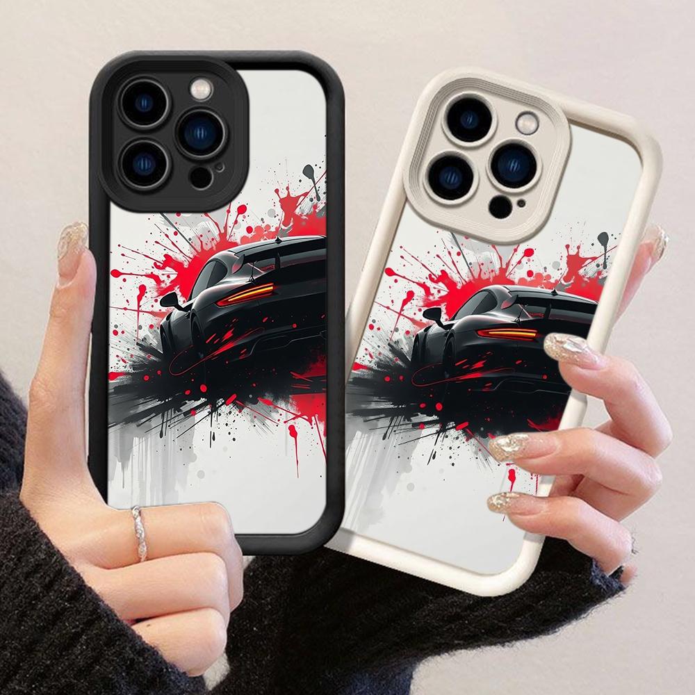 JT568 We Running Car for iPhone 17 16 15 14 13 Pro Max Samsung S26 S25 Ultra A17 A07 A56 A16 A15 A14 Xiaomi 15T Redmi 15c 14C 13 Soft Case