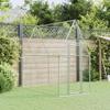 Chicken Cage - Silver - 200x100x190 Cm - Galvanized Steel - Outdoor - Secure